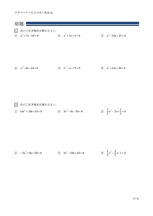 �񎟕������̉�@(2)